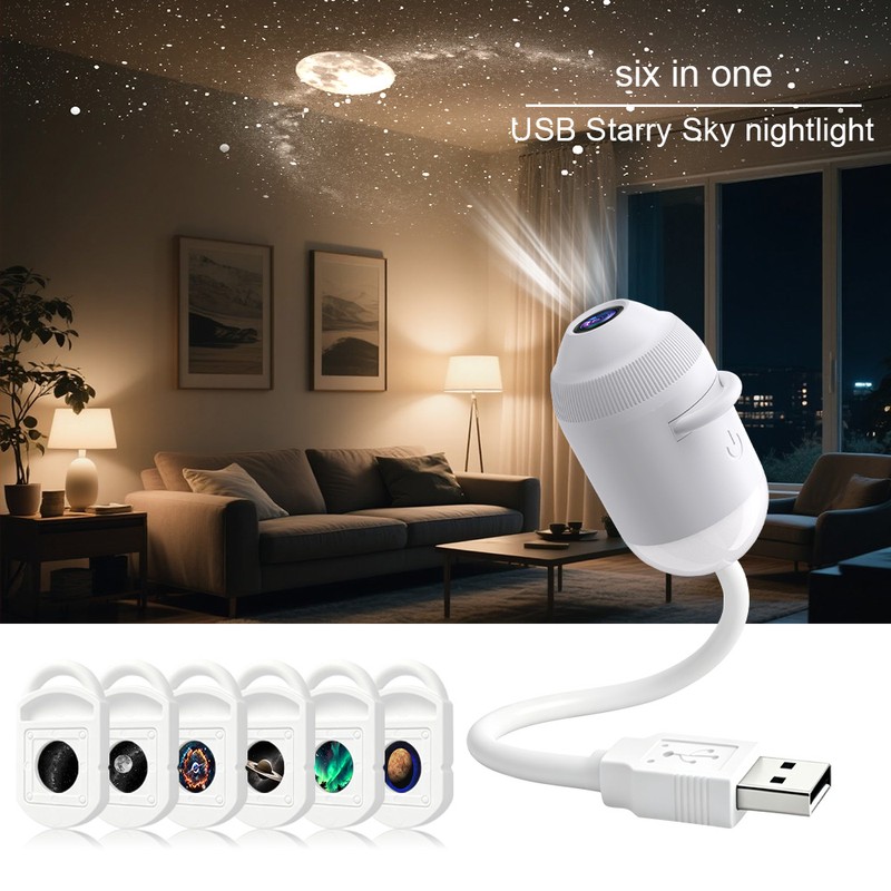Galaxy Star Projector Night Light for Ambient Lighting – USB