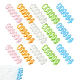 DHWEKU Pack of 15 Books Rings 10 mm Plastic Binder Ring for Loose Sheets Binding Spine Rings Loose Leaf Book Rings Binder Ring 85 Sheets Capacity for DIY Paper Notebook Album Scrapbook
