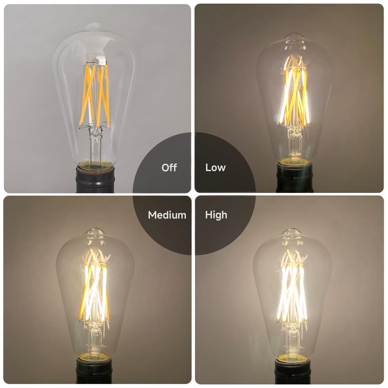 CHULEIBACUI ST21/ST64 3 Way LED Bulb, E26 Base, 30/50/80W Equivalent