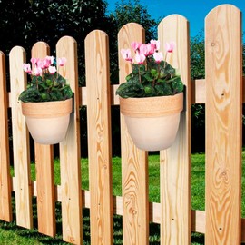 Toddmomy 5Pcs Black Metal Flowerpot Hanger Hooks for Wall Mounting, Durable Clay Pot Clips for Indoor and Outdoor Garden Use with Screws