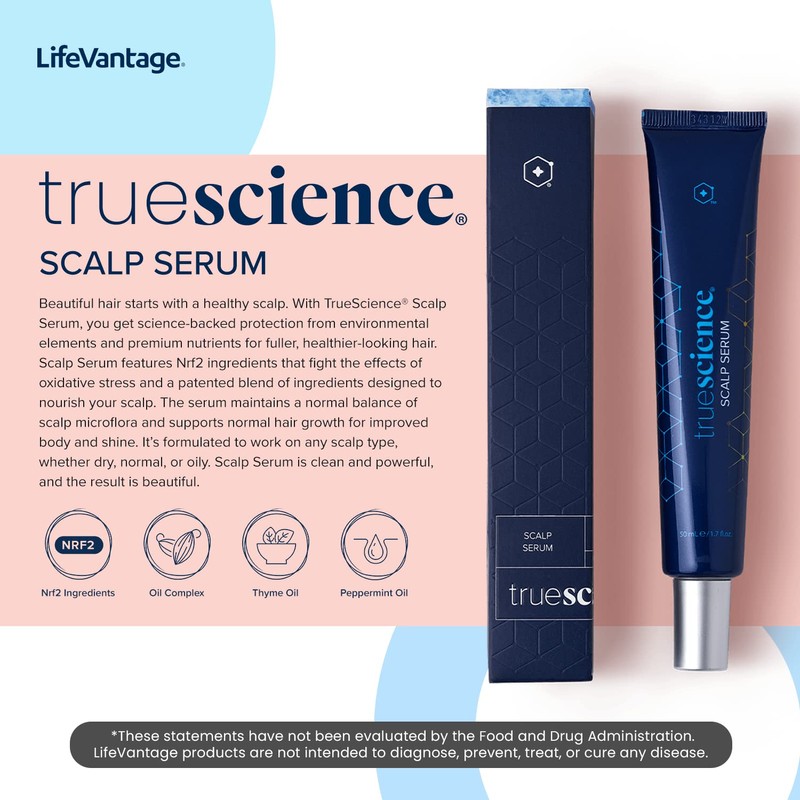 TrueScience by LifeVantage Hair Growth Serum, 50ml - Supports Healthy