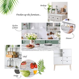 Jersow Cabinet Liner Non Adhesive Shelf Liner 12" X 20 Ft, Waterproof Drawer Paper Liner for Kitchen Cabinets/Refrigerator/Wire Shelving/Bathroom/Pantry-Heavy Duty, Easy to Trim, Durable(Grey)