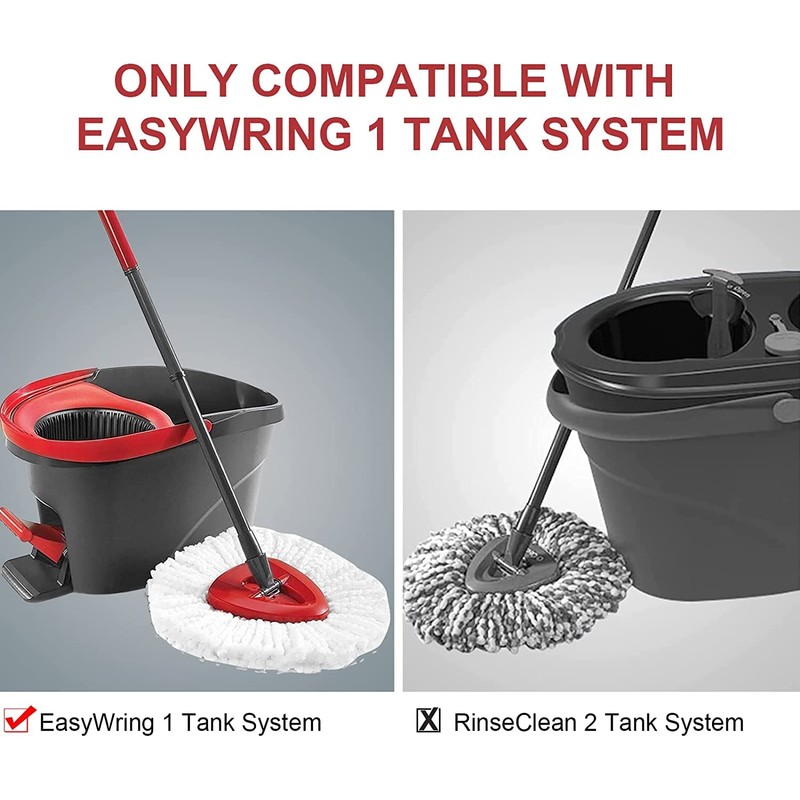 RinseClean Spin Mop Replacement Head Base - Rotating Mop Base