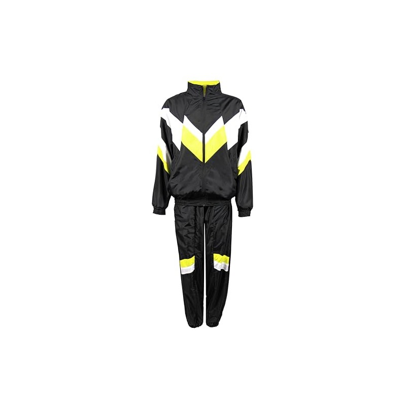 Foxxeo 80s Costume for Adults Premium 80s Tracksuit Assi –