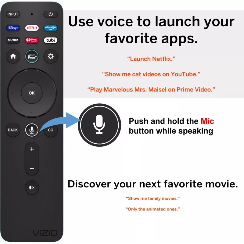 Vizio Original Vizio Voice Remote XRT260 for Vizio M P