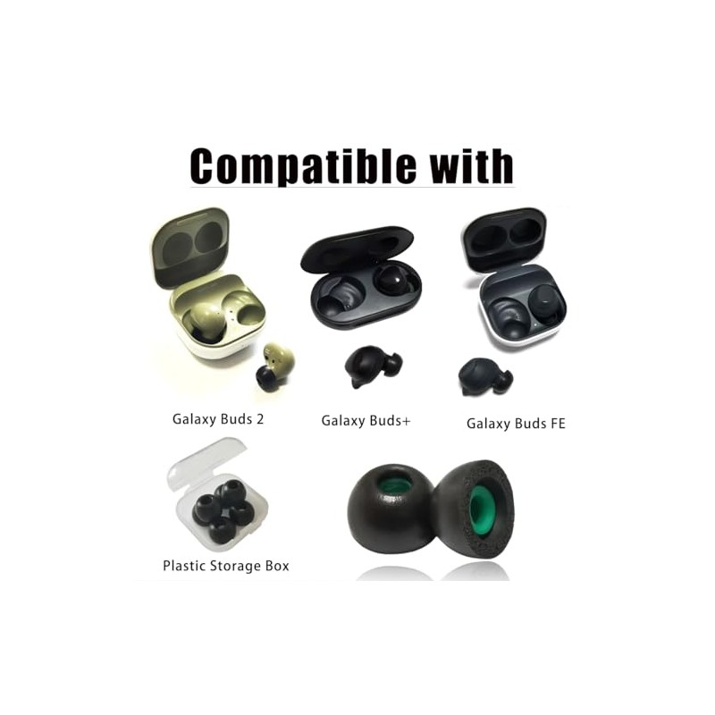 Consejos de espuma viscoelástica para Galaxy Buds FE/Buds+ / Buds