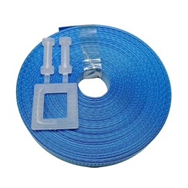 Pallet strapping kit Blue 15m x 12mm with 1 plastic buckle, 4 pack