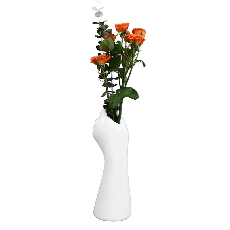 Human Body Ceramic Hand Vase Decorative Crafts Creative Living Room