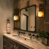 Wall Candle Sconces Set of 2, Candle Holder Rustic Home