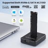 M.2 SATA NVMe to USB Adapter/SSD Reader, 10Gbps SSD Enclosure