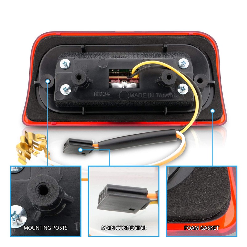 AmeriLite for 1994-2004 Chevy S-10 GMC Sonoma Red Full LED