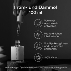 DR. VIVIEN KARL Intimate and Damm Oil 04 | Massage Oil Suitable for Intimate Area | Intimate Oil | Perineal Massage Oil Pregnancy | Intimate Care Women | Body Oil for Pregnant Women | Jojoba Oil |