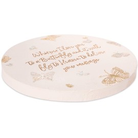 Pavilion Gift Company 22215 Whisper I Love You to A Butterfly and It Will Fly to Heaven to Deliver Your Message-10 Inch Weather Proof Ston 10" Garden Stone, 10 inch Round, Beige