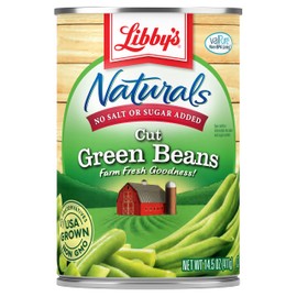 Libby's Naturals Cut Green Beans | No Added Salt, No Added Sugar | Naturally Delicious, Mild & Subtly Sweet | Crisp-Tender Bite | Grown & Made in USA | 14.5 oz (Pack of 12)
