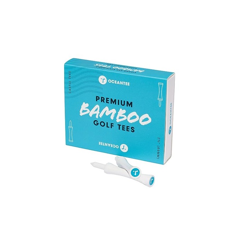 OCEANTEE PREMIUM BAMBOO T-796 Golf Tee, Boxed with Steps, 2.7
