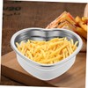 SHOWERORO Heart Shaped Stainless Steel Dish Snack Plate for Desserts