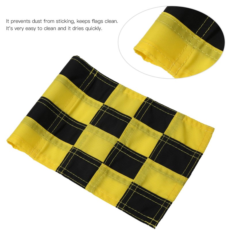 QANYEGN Golf Flagstick Mini, Checkered Practice Golf Hole Pole Cup