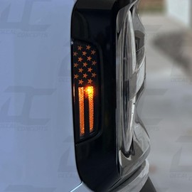 Decal Concepts American Flag Front Side Marker Accent Decal Kit - Fits Bronco 2021-2024