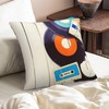 ZYLITHO Gramophone Records Throw Pillow Covers Old Audio Cassettes Square