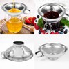Stainless Steel Canning Funnel, 2 Pack Wide Mouth Jam Jar