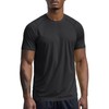 Mens Moisture Wicking Shirts Athletic Fit(Grey,XXL)