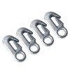 4Pcs Trailer Snap Hook 90mm Iron Tow Hook Safety Chain