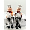 Set of 2 Home Kitchen Decor Chef Figurines Bread &