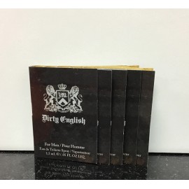 Dirty English For Men EDT SPRAY SAMPLE .05oz ( Lot Of 5 )