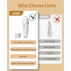 Lictin Electric Nail File, 15 in 1 Electric Nail File Baby, Nail File Electric with Light, Baby Nail File Electric with 10 Grinding Heads, Nail Care Set Electric, Baby Nail Care Set Pink