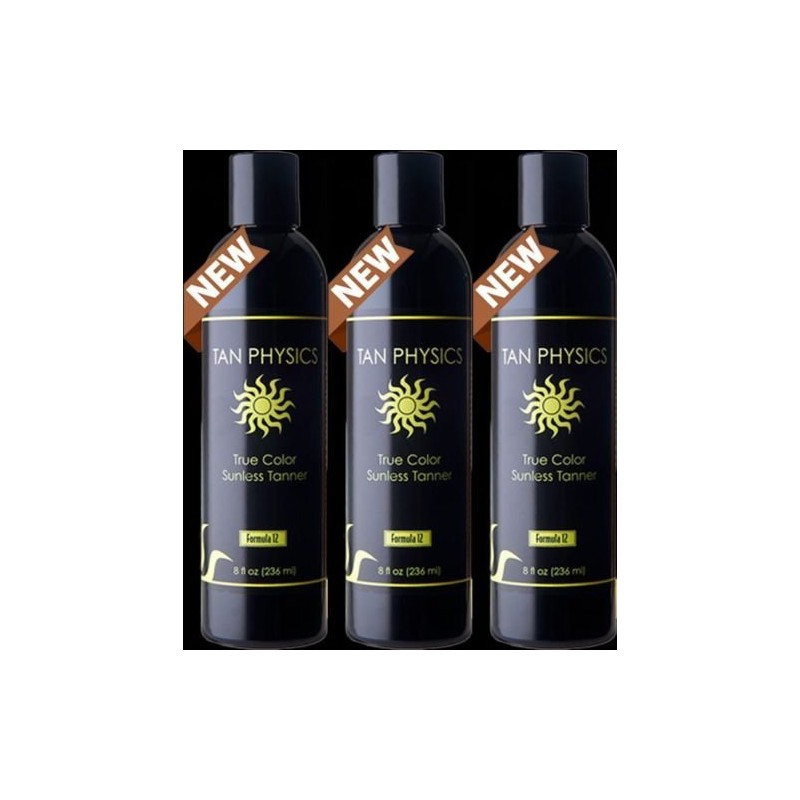 Tan Physics True Color Sunless Tanner, Pack of 3