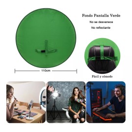 Dolores Fondo Pantalla Verde Azul Doble Cara Chromakey Efectos 1.1m