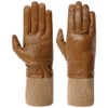 Caridei Canvalo Leather Gloves with Cashmere Gloves Finger Gloves Lining,