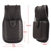 ROCOTACTICAL Basketweave Radio Pouch, Universal Radio Holder Pouch for Law