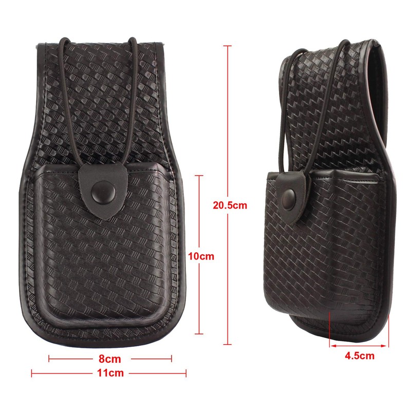 ROCOTACTICAL Basketweave Radio Pouch, Universal Radio Holder Pouch for Law