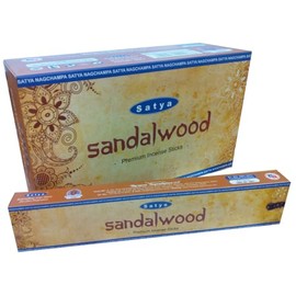 SATYA Premium Sandalwood Incense Cleansing Incense Incense 12 Box Set