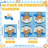 Feifeiya 60 Pcs Oktoberfest Theme Party Cocktail Paper Napkins 6.5