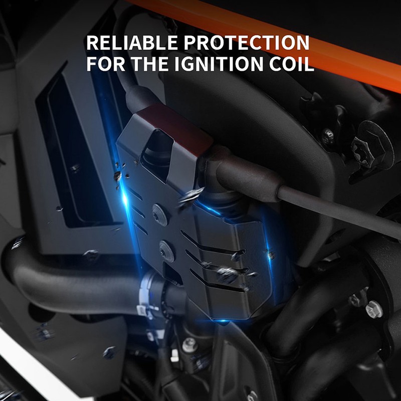 Ignition Coil Guard Black Powder Coated Precise Protective Cover Replacement