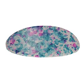 Caravan French Oval Cloud Hand Painted Automatic Barrette