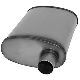 nobrandname SA1224 Muffler - Cherry Bomb Salute Reversible Oval Body - H4" X W9" X L14" 20" OAL 2" O/C Muffler - Cherry Bomb Salute