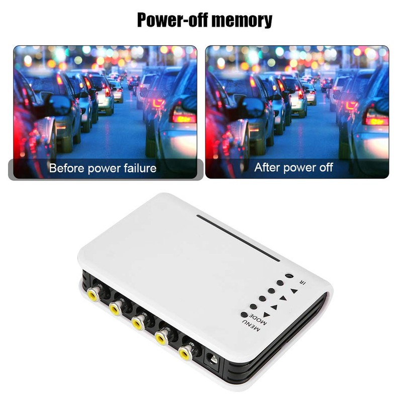 4 Channel Video Splitter CCTV Video Quad Splitter Switch Camera