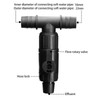 Qcwwy Aquarium Water Change Valve, 3-Way Water Flow Control Valve,