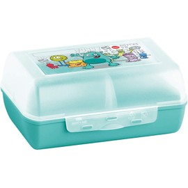 Emsa Children's Drinking Bottle and Lunch Box Set Pirate; BPA-free; material: Drinking bottle made from Tritan (shatterproof and harmless), plastic lunch box.