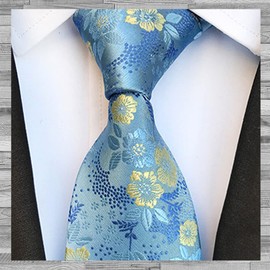 Rex Standard NA005 Men's Necktie, Solid, Floral Pattern, Business, Casual, Stylish, green 280
