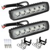Partsam 6" LED Light Bar White 36W 6500K Super Bright