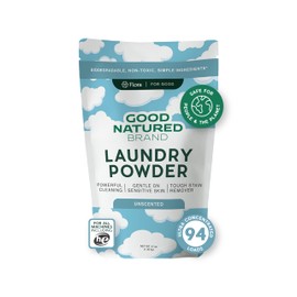 | Natural Laundry Detergent Powder & Washing Soda for Tough Stains & Odors | Hypoallergenic, Safe for Sensitive Skin | Biodegradable & Eco-friendly | Unscented | 47 oz 94 Loads