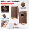 GripKeyShell™ for Mazda Key Fob Cover, Leather + Soft TPU