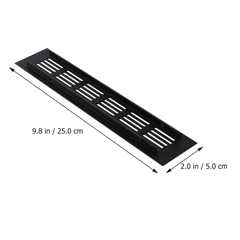 TEHAUX 2pcs Aluminum Alloy Exhaust Vents Breathable Mesh Covers for