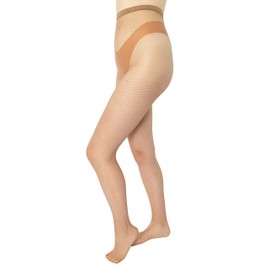 MANA MANA Fishnet tights, seamless tights, fishnet stockings, women's tights, small mesh, elastic high waist, thigh height, stockings, Mink