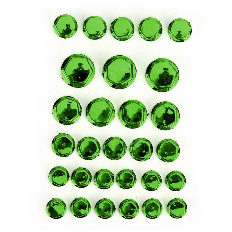 MAD HORNETS 30pcs Motorcycle Green Plastic Hexagon Socket Screw Covers