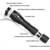 LUXJUMPER Green LED Flashlight One Mode Long Range Light LED